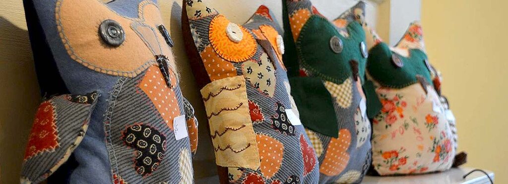 Craft market - hand made plush owls